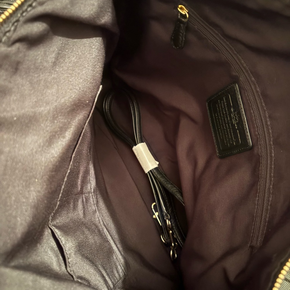 Coach‎ Black Twisted leather Shoulder Bag - Picture 8 of 10